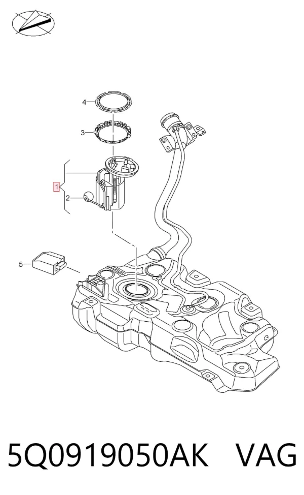 Бензонасос 5Q0919050AK VAG