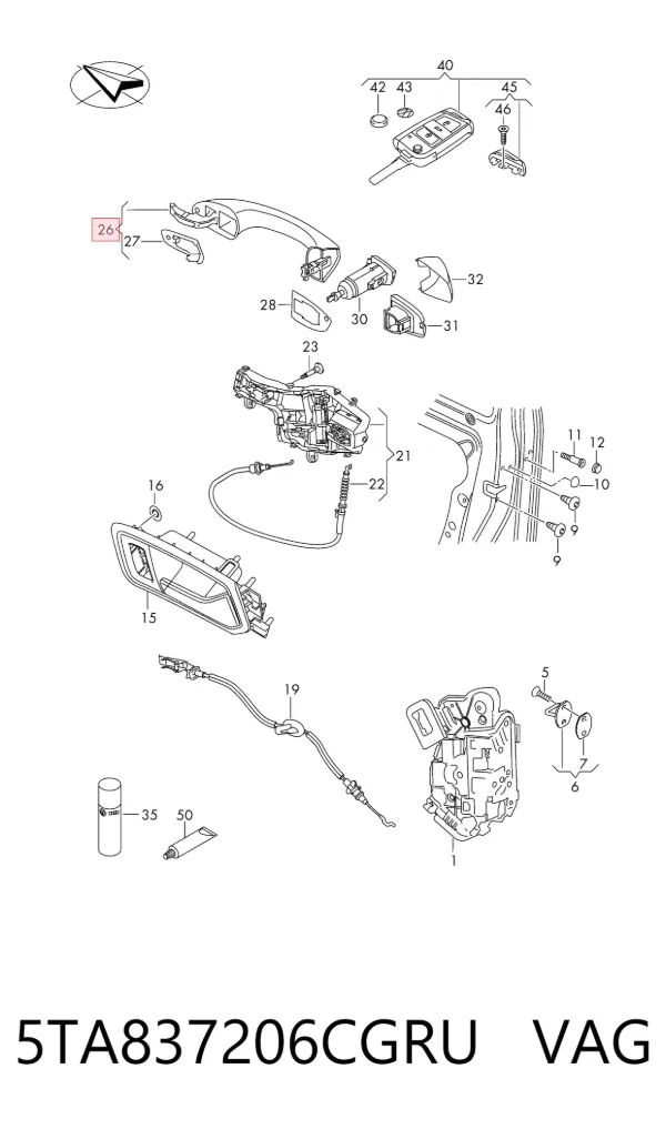 5TA837206CGRU VAG