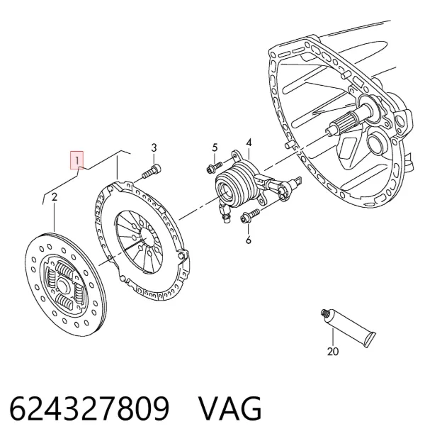Сцепление 624327809 VAG