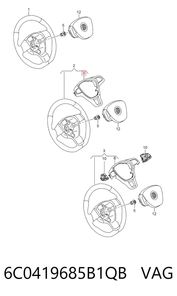  6C0419685B1QB VAG