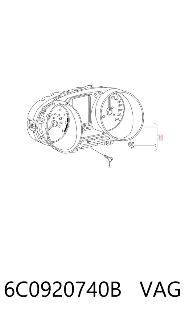 Панель приборов 6C0920740B VAG