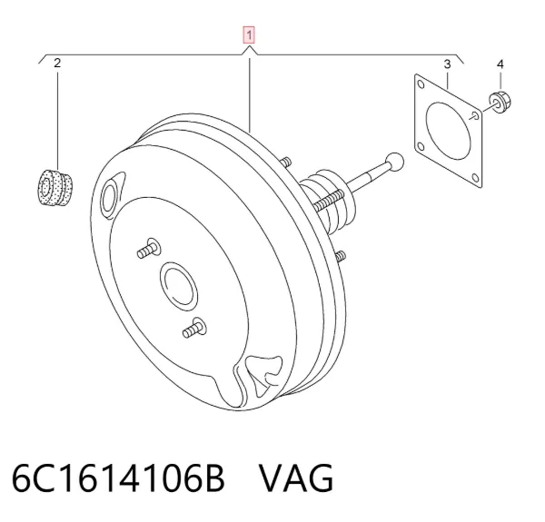 Усилитель тормозов Volkswagen Polo V