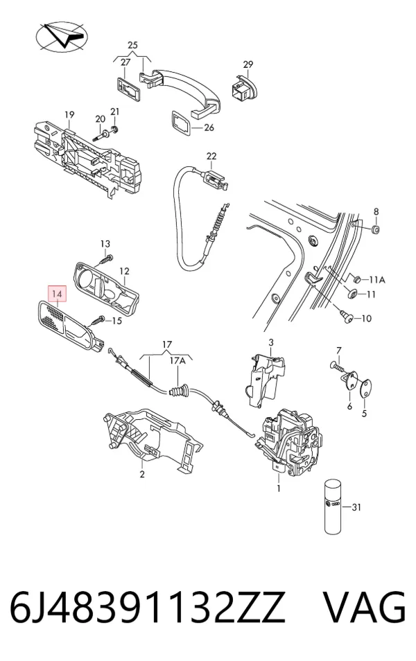  6J48391132ZZ VAG
