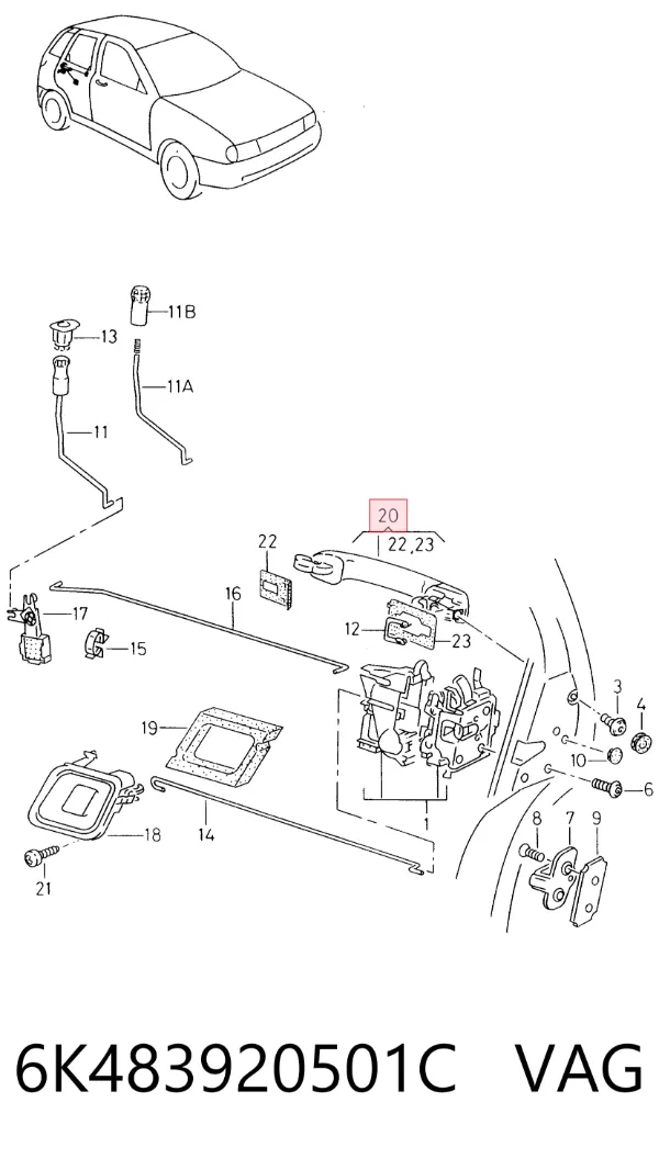  6K483920501C VAG
