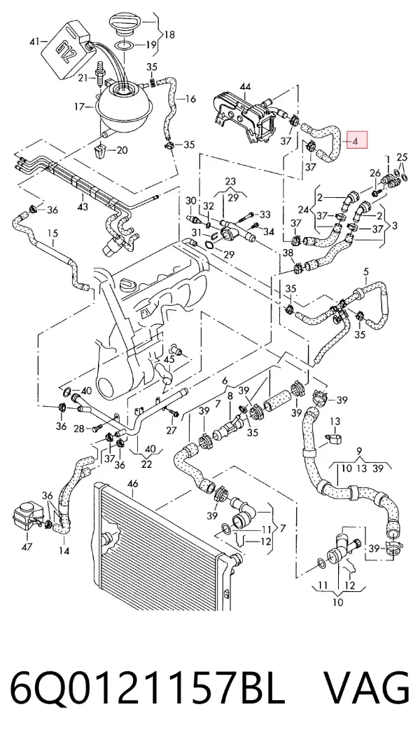  6Q0121157BL VAG