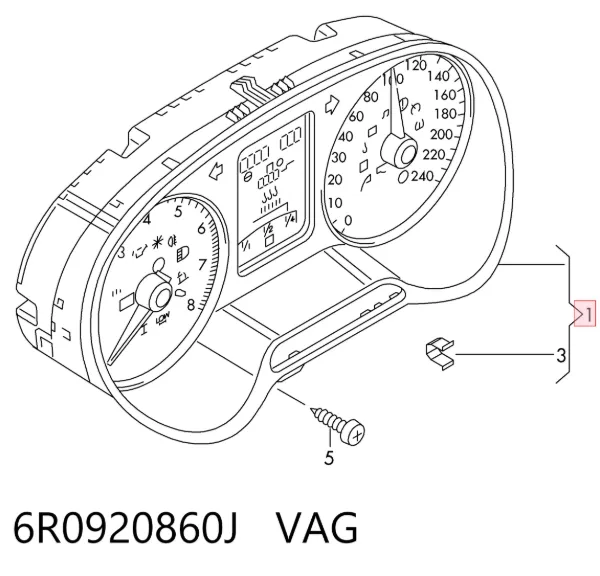 Панель приборов 6R0920860J VAG
