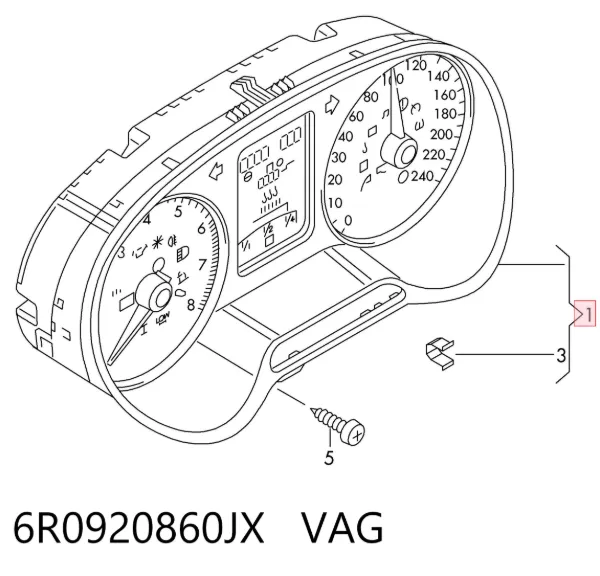 Панель приборов 6R0920860JX VAG