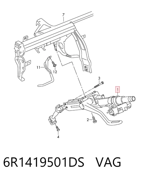 Рулевая колонка 6R1419501DS VAG