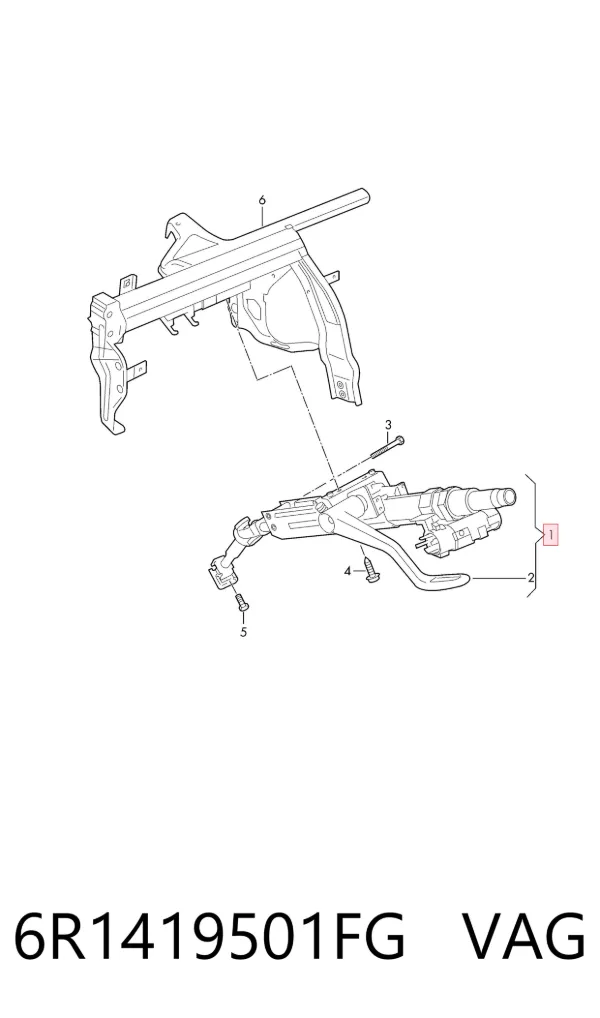 Рулевая колонка 6R1419501FG VAG