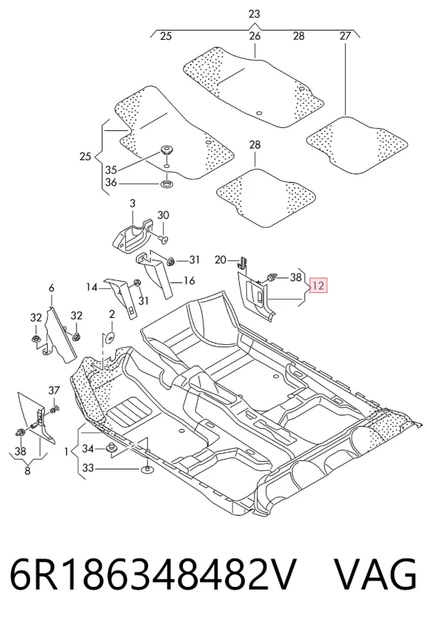  6R186348482V VAG