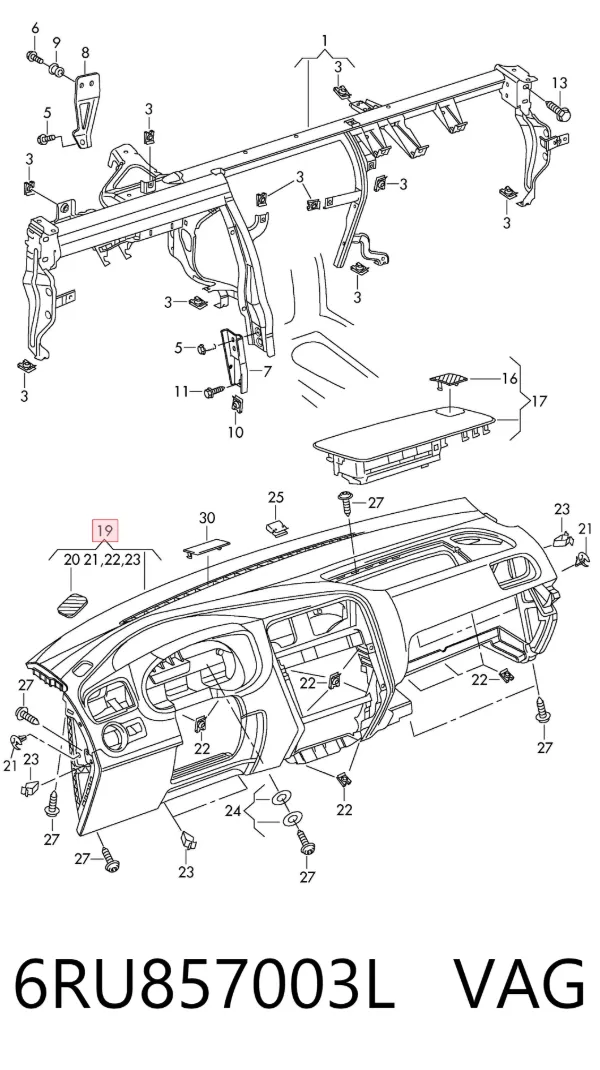 Торпедо 6RU857003L VAG