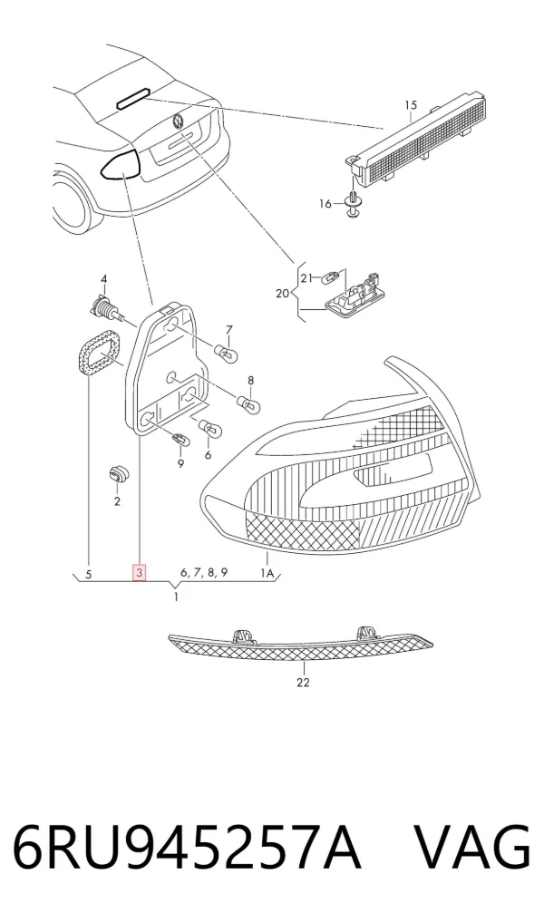  6RU945257A VAG