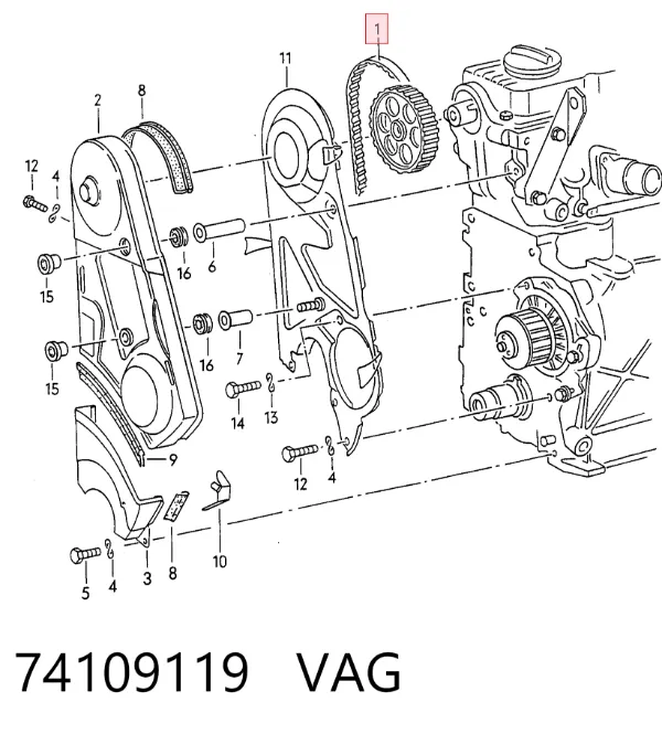 Ремень ГРМ 74109119 VAG