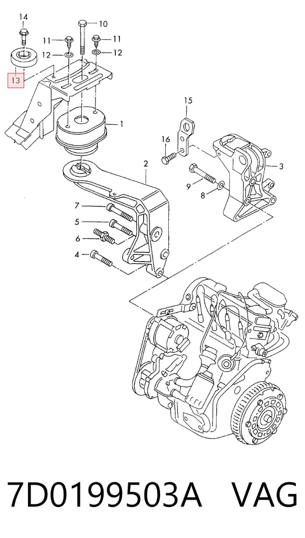  7D0199503A VAG