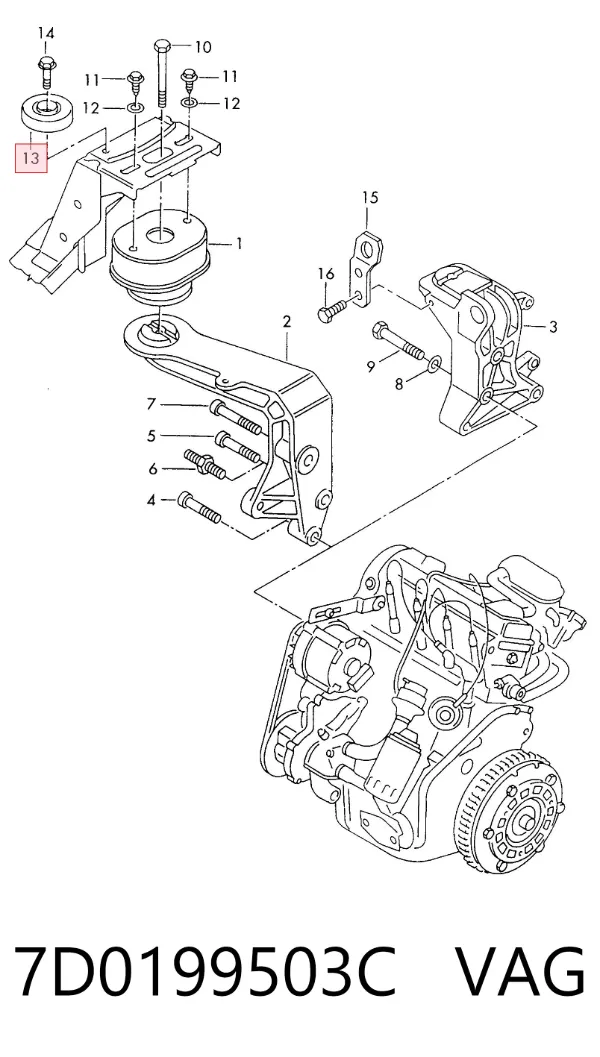  7D0199503C VAG