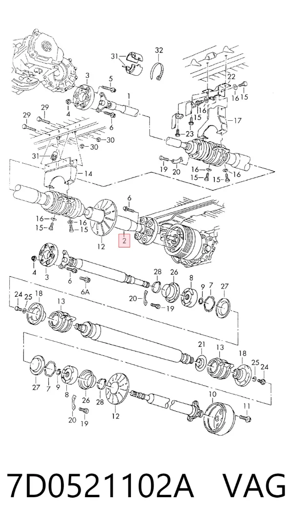  7D0521102A VAG