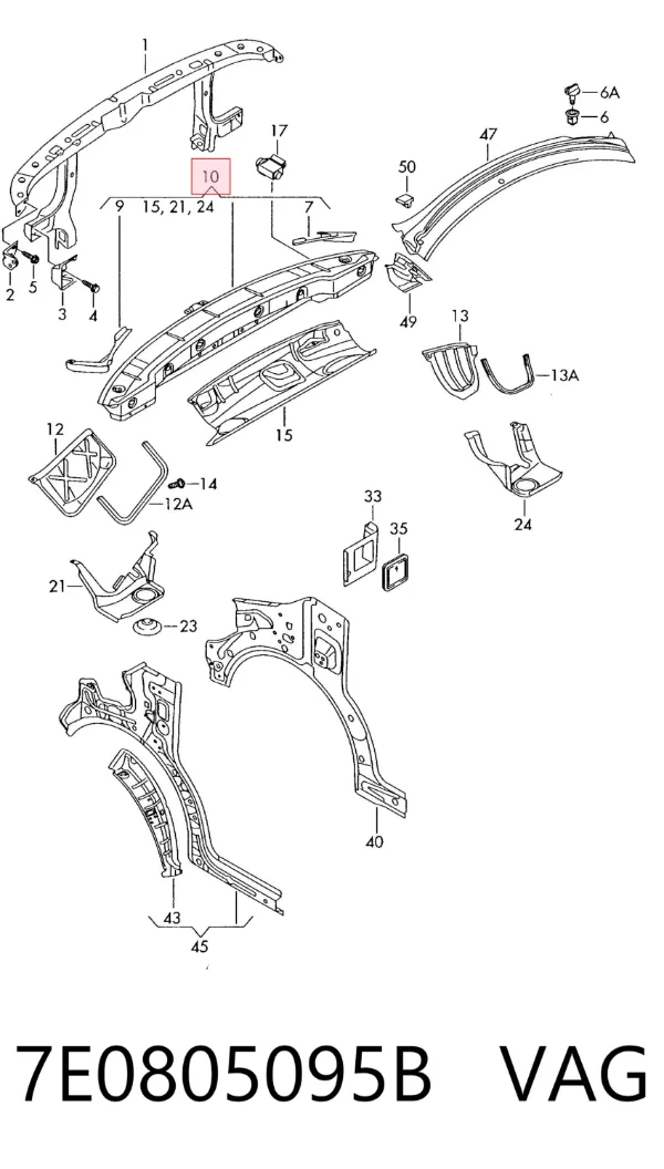  7E0805095B VAG