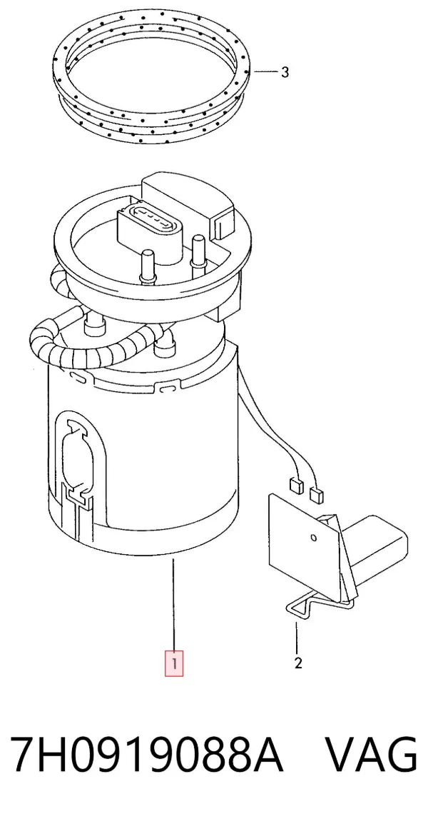Бензонасос 7H0919088A VAG