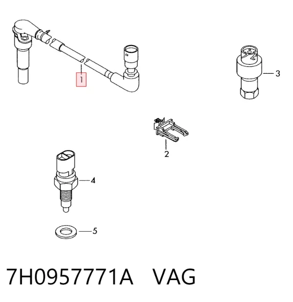 Датчик скорости 7H0957771A VAG