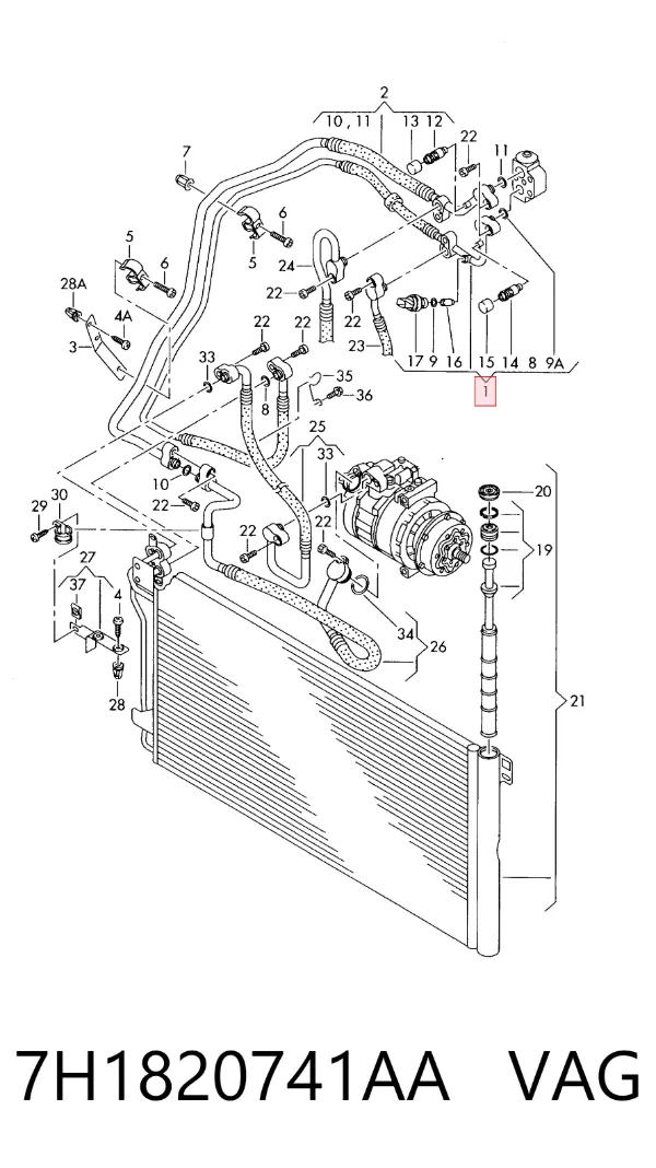  7H1820741AA VAG