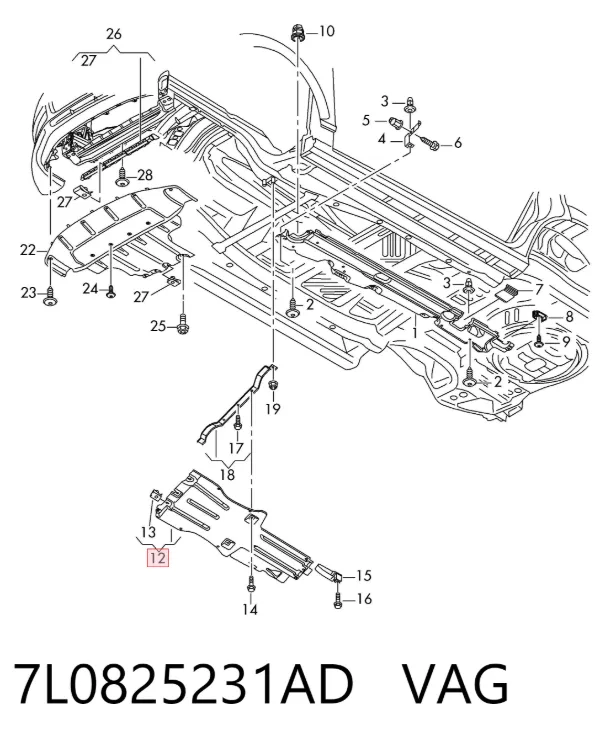 Защита двигателя Volkswagen Touareg I