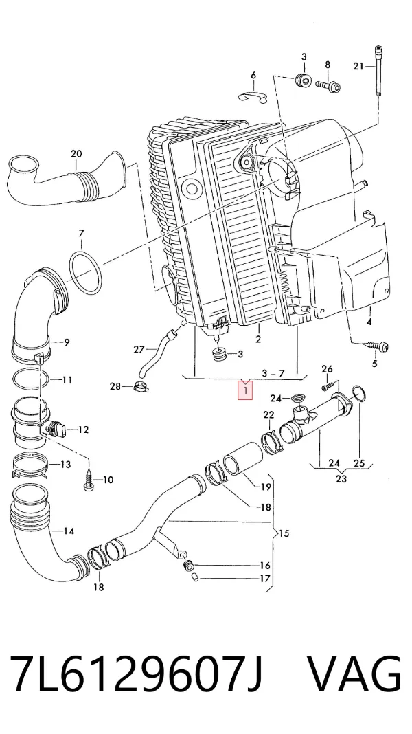  7L6129607J VAG