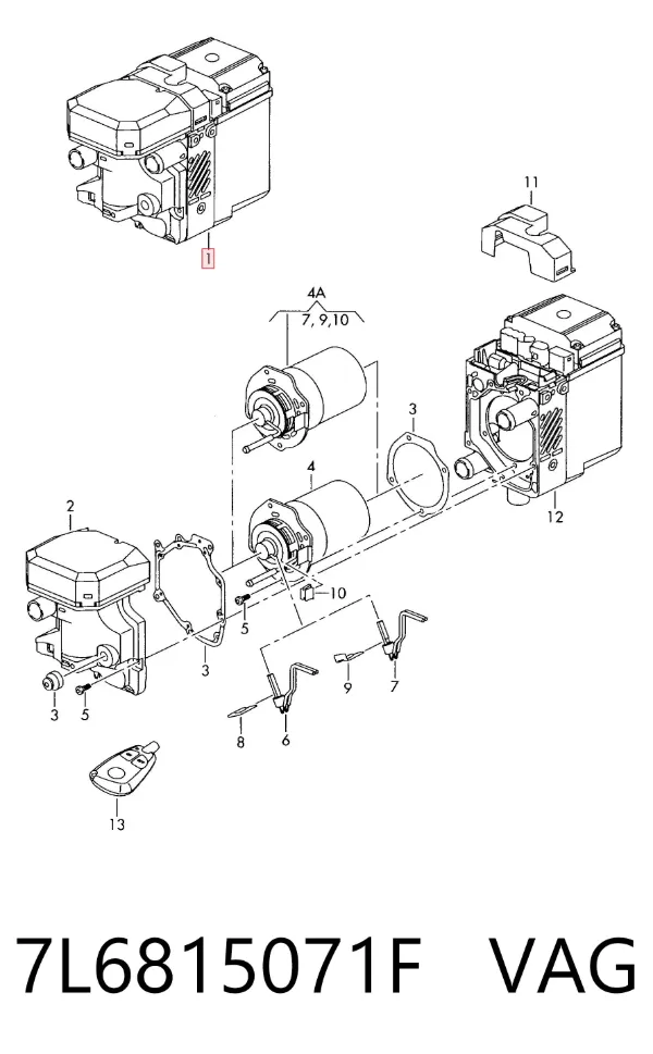 Отопитель автономный 7L6815071F VAG
