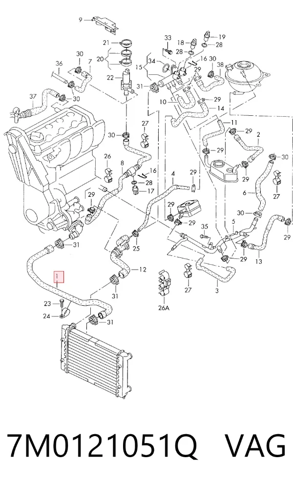  7M0121051Q VAG