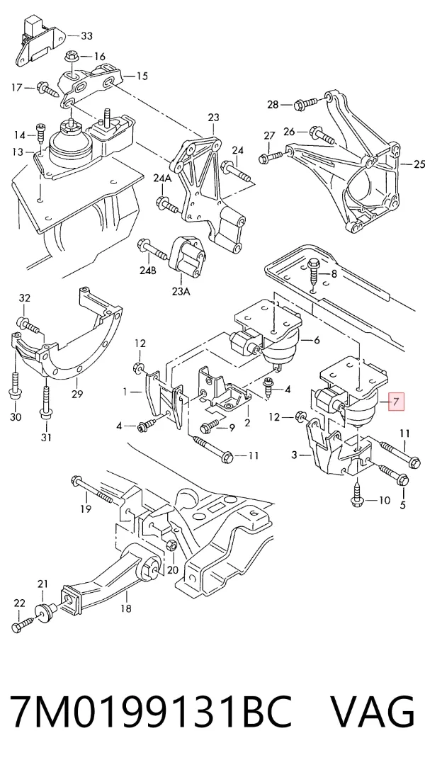  7M0199131BC VAG