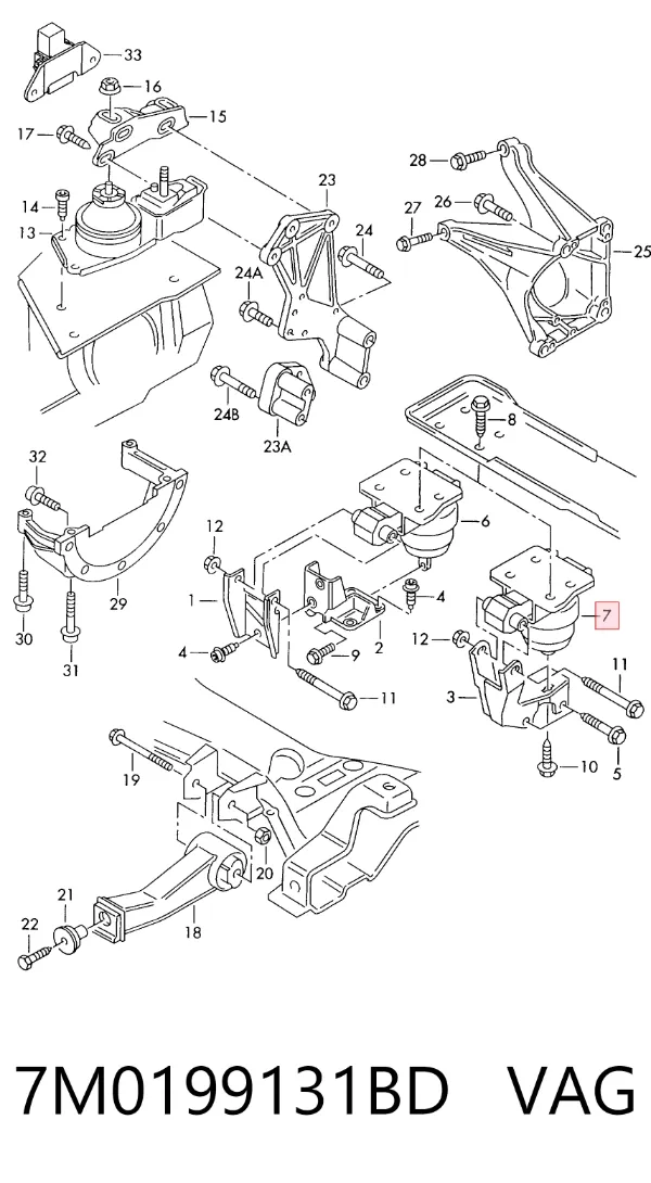  7M0199131BD VAG