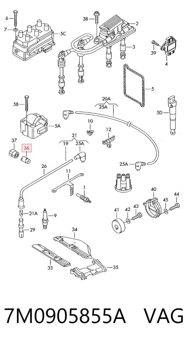  7M0905855A VAG