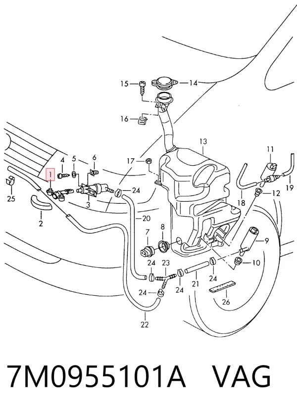  7M0955101A VAG