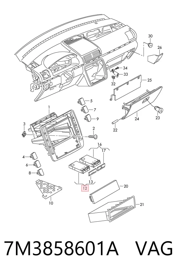  7M3858601A VAG