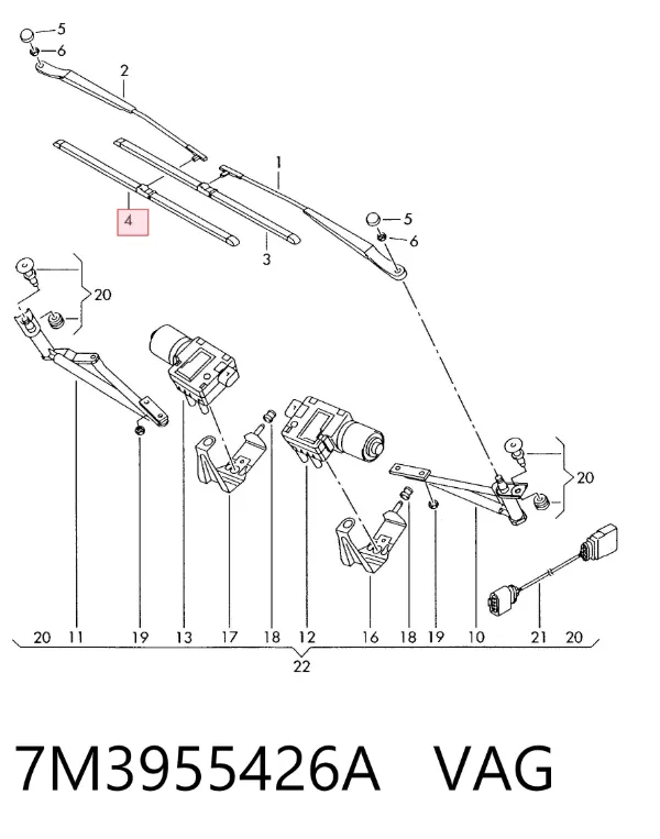  7M3955426A VAG