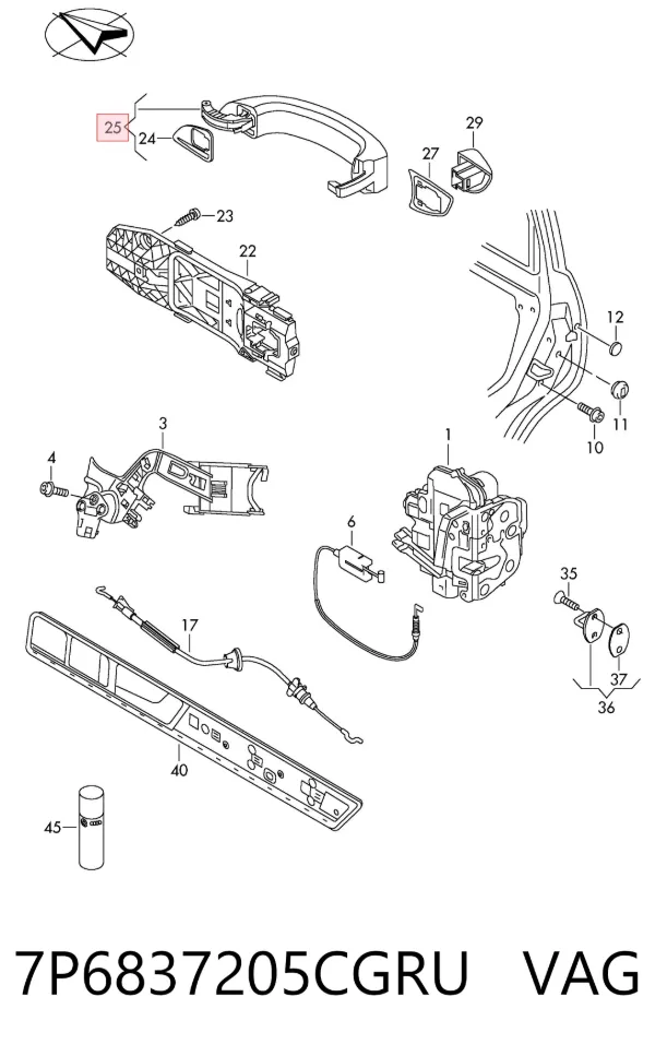  7P6837205CGRU VAG