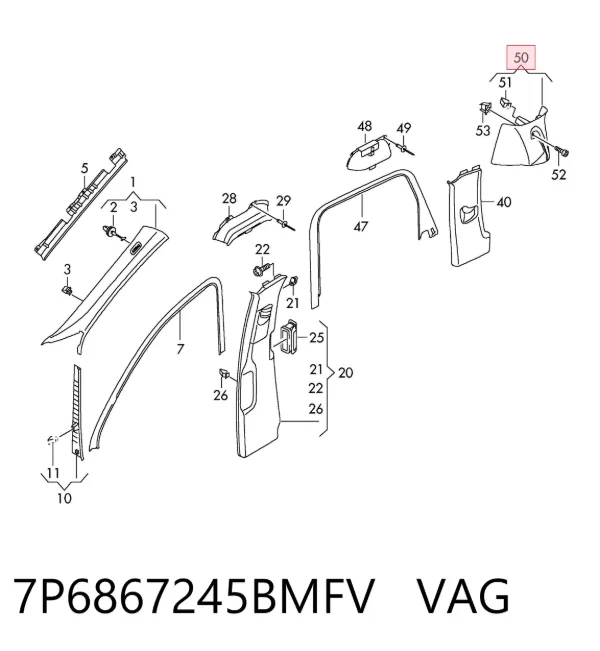  7P6867245BMFV VAG