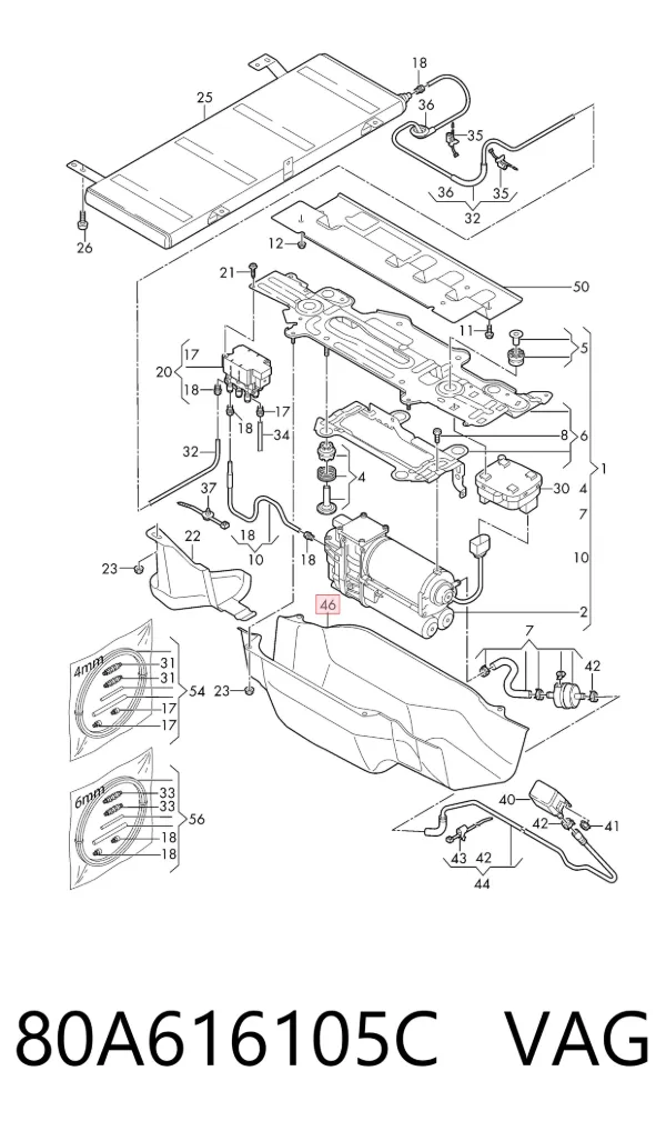  80A616105C VAG