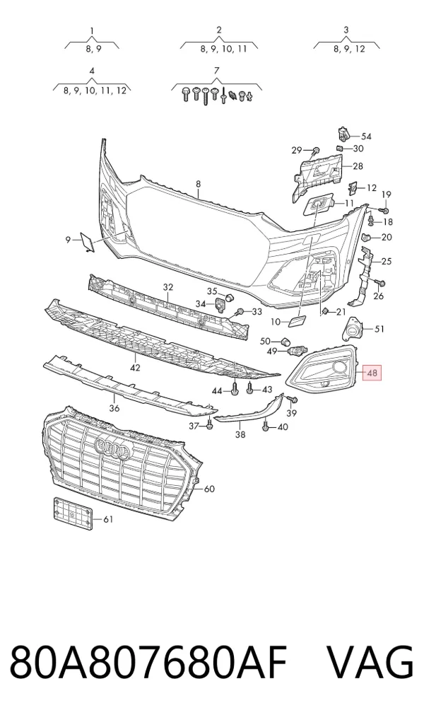  80A807680AF VAG