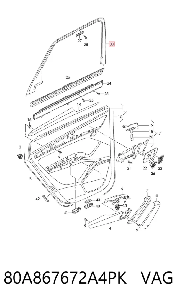  80A867672A4PK VAG