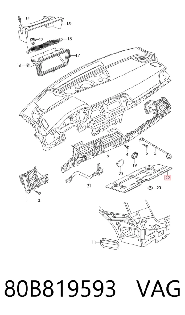  80B819593 VAG