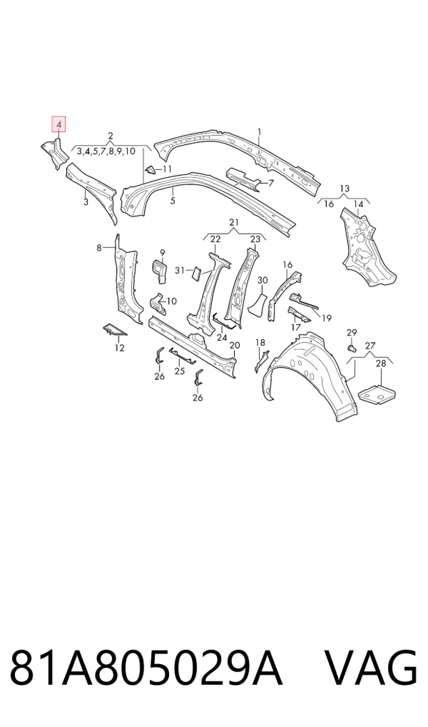  81A805029A VAG