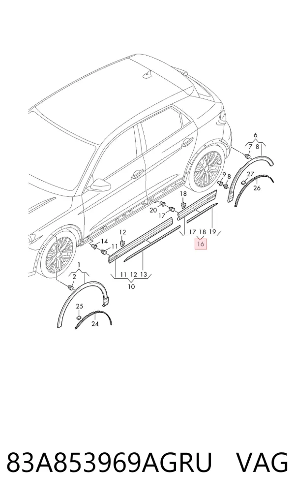  83A853969AGRU VAG
