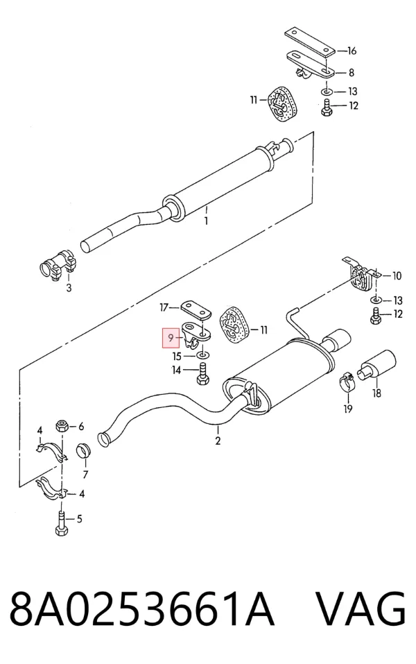  8A0253661A VAG