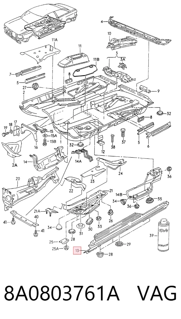  8A0803761A VAG