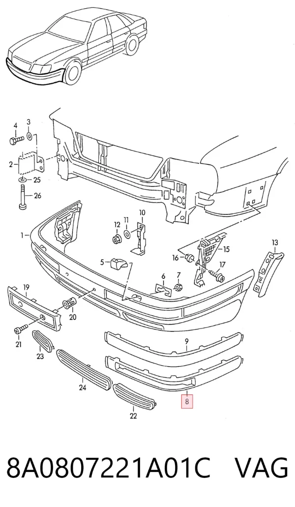  8A0807221A01C VAG
