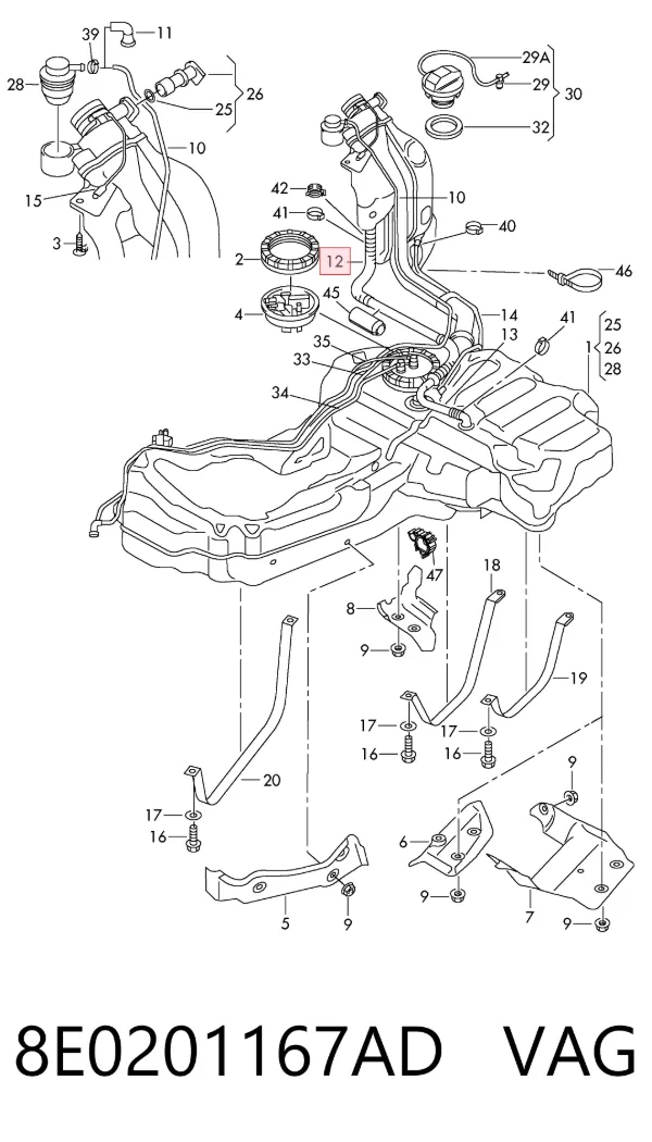  8E0201167AD VAG