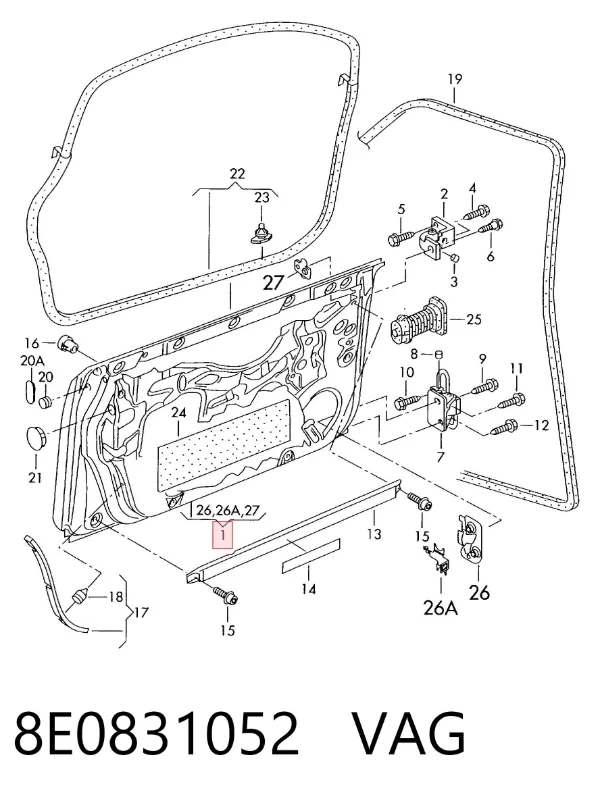 Дверь передняя правая Audi A4 B6