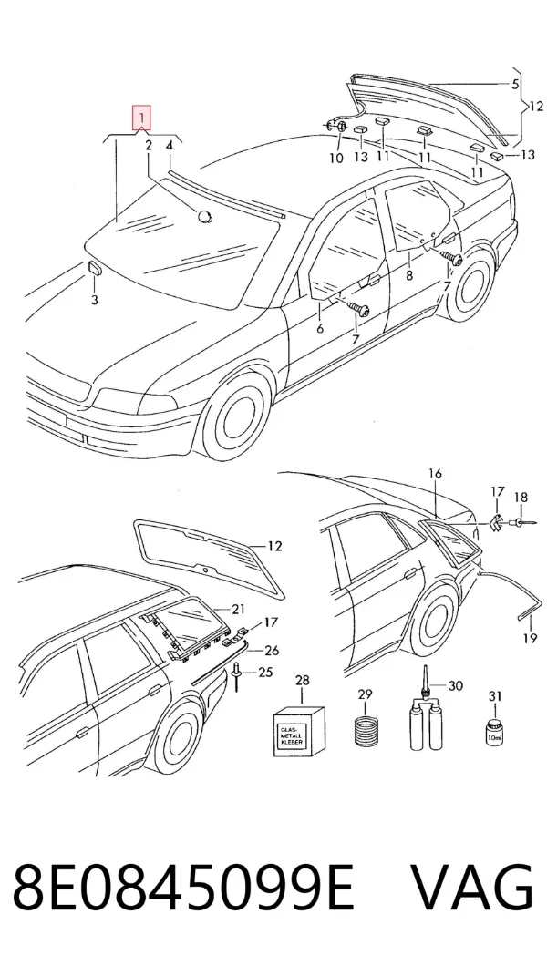 Лобовое стекло AB27749A Pilkington