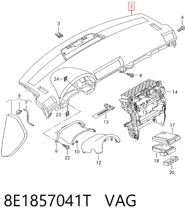 Торпедо 8E1857041T VAG