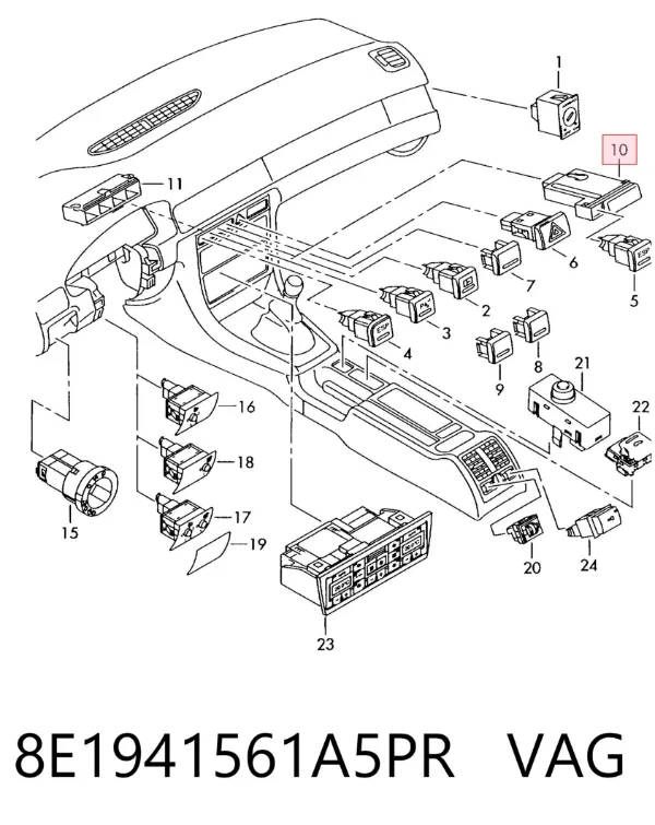  8E1941561A5PR VAG